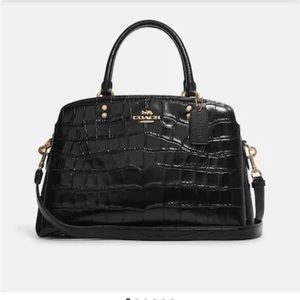 Coach Lillie Carry-All in Black and Gold